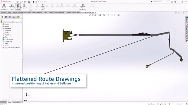 11 Flattened Route Drawings (Electrical and Pipe Routing)